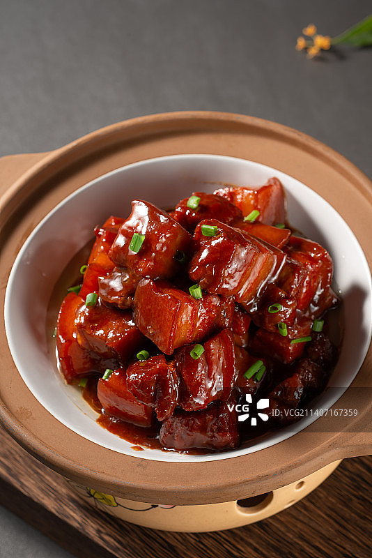 农家红烧肉图片素材