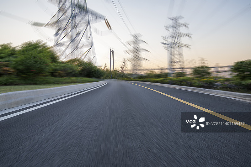 高速公路路面图片素材
