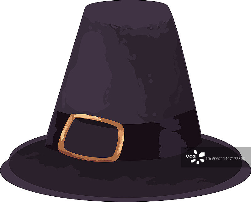 扁平风格感恩节帽子图片素材