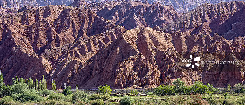 库车赤沙山景观图片素材