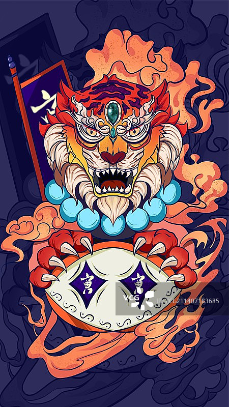 十二生肖-虎图片素材