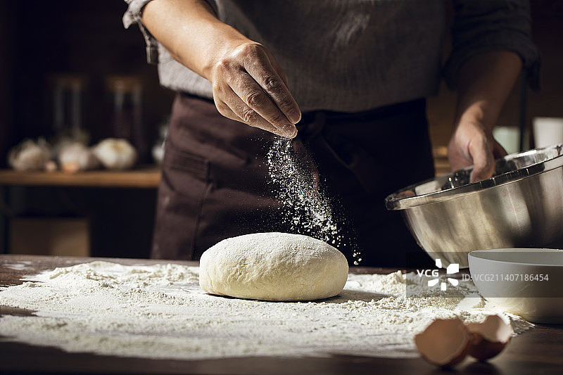厨师做面食图片素材