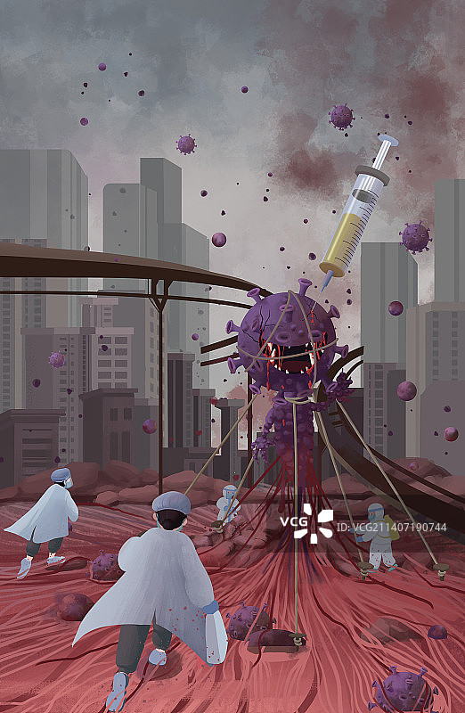 抗疫情病毒图片素材