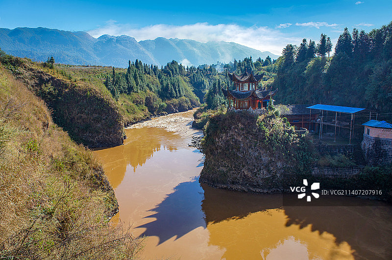 云南保山腾冲山水风光图片素材