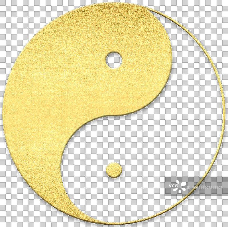兔年新年元素金箔阴阳图片素材