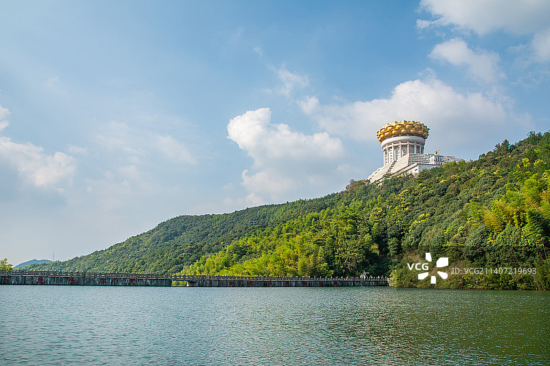 大香林 兜率天景区 兜率天宫 香水海 浙江 绍兴 寺庙图片素材