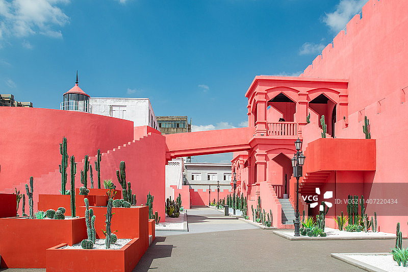 杭州 萧山 粉色城堡 摄影外景基地 粉红梦幻城堡 格乐丽雅艺术中心图片素材