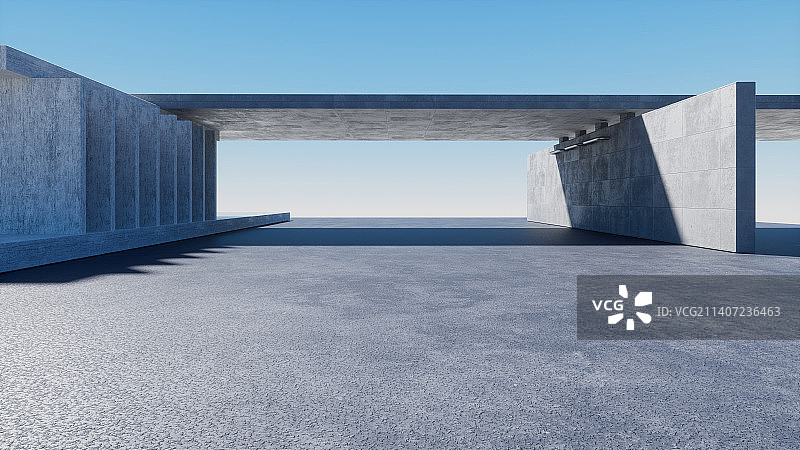 3D立体空间汽车背景概念创意图图片素材