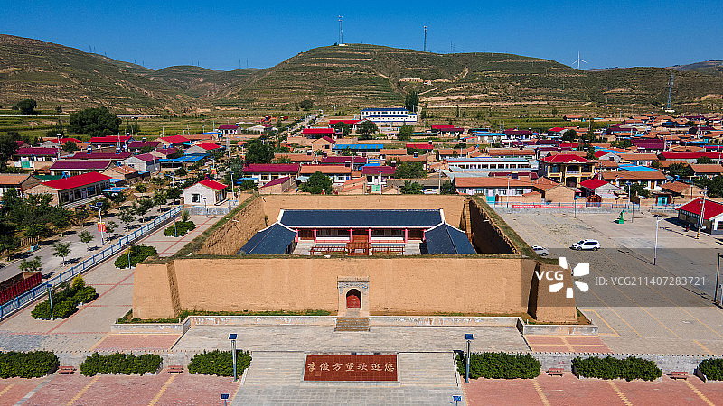 宁夏固原黄土高原古城遗址图片素材