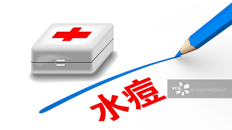 医疗概念配图：水痘图片素材