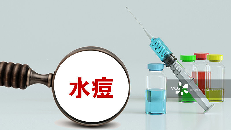 医疗概念配图：水痘图片素材