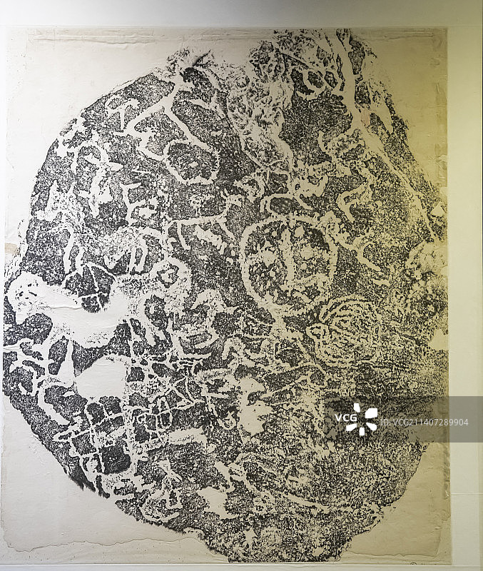 宁夏银川贺兰山岩画景区岩画拓片图片素材