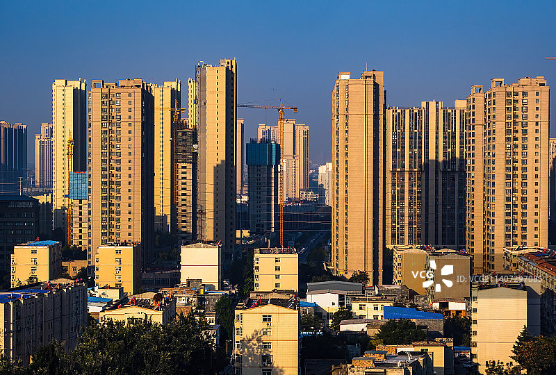 郑州 荥阳 城市风光 生活区 居住区图片素材