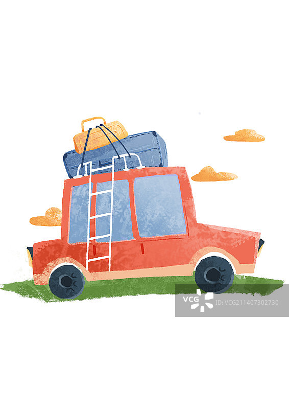 旅行小车车图片素材