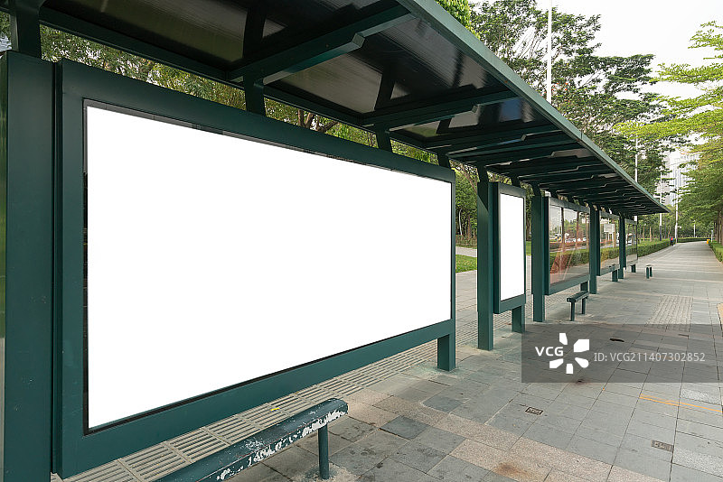 公交站广告牌图片素材