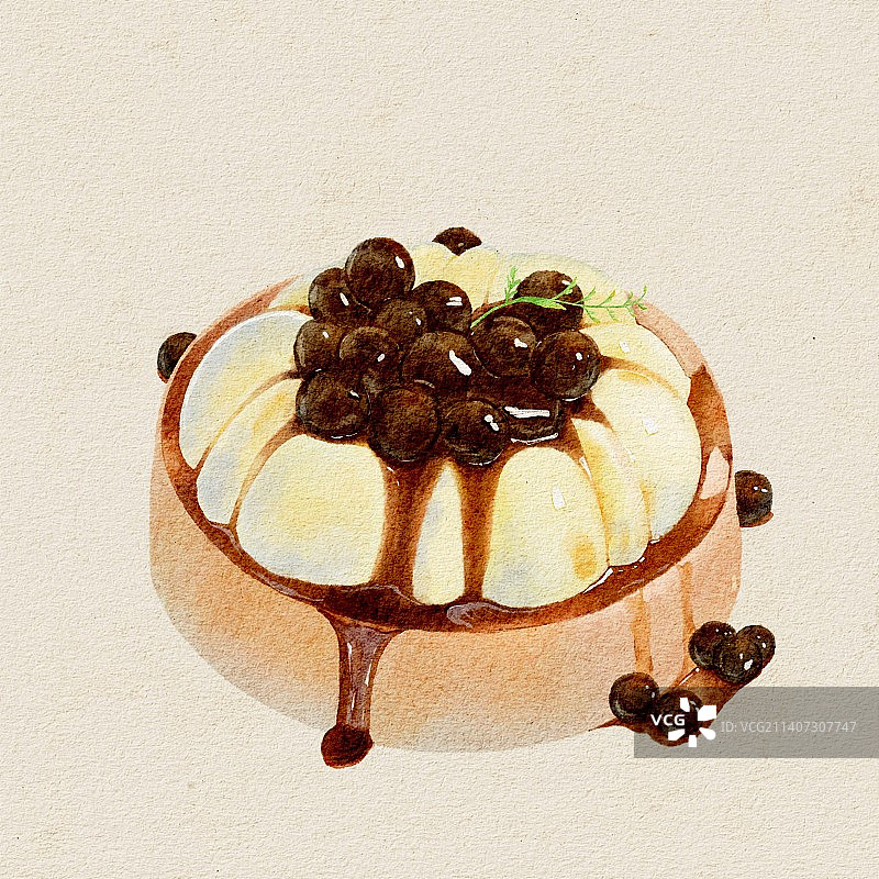 伯爵红茶慕斯蛋糕图片素材