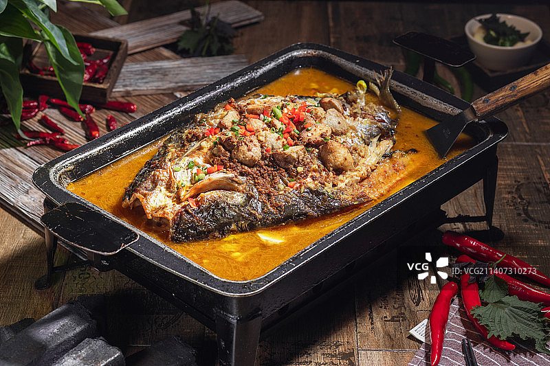 重庆烤活鱼图片素材