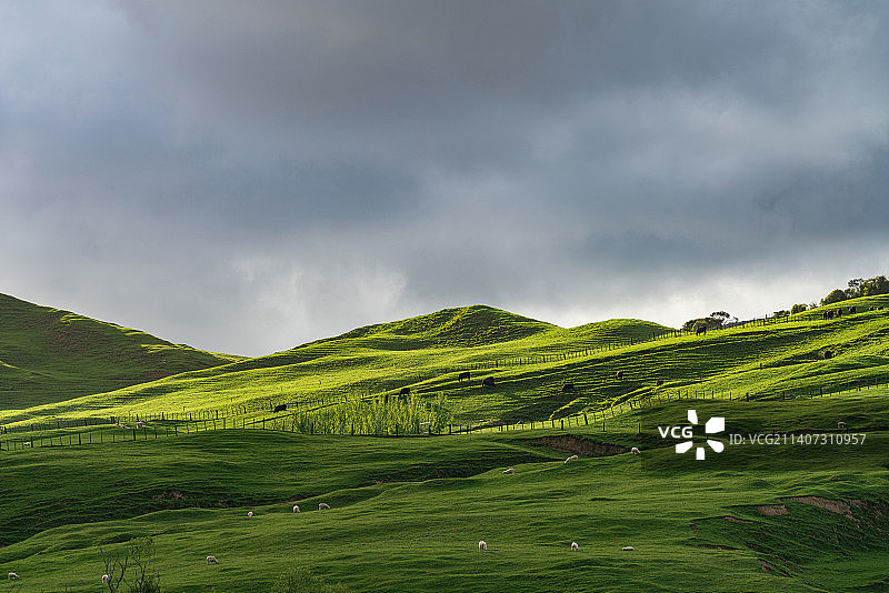 天空映衬下的风景图片素材
