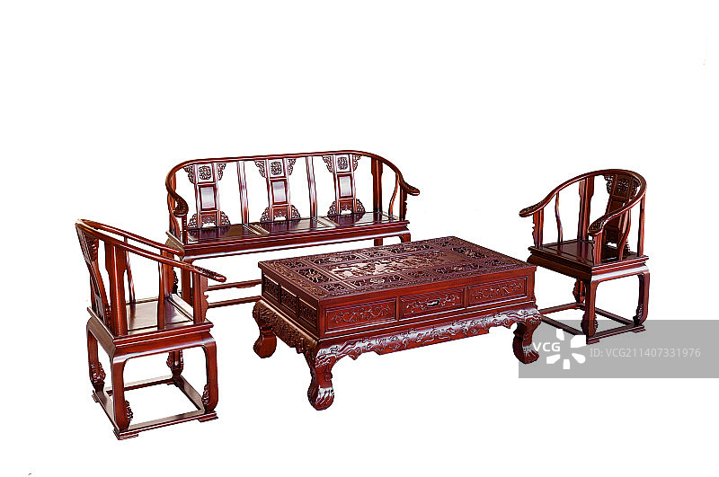 圈椅和茶几图片素材