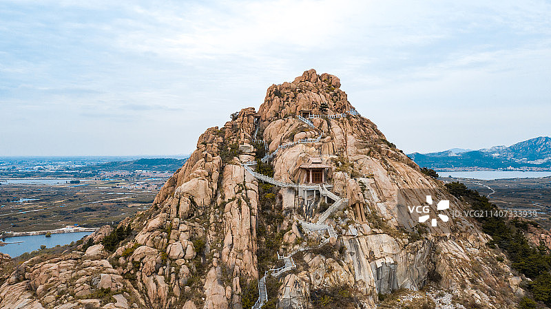 山东平度市天柱山风光图片素材
