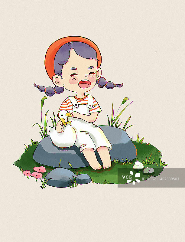 q版儿插小场景图片素材