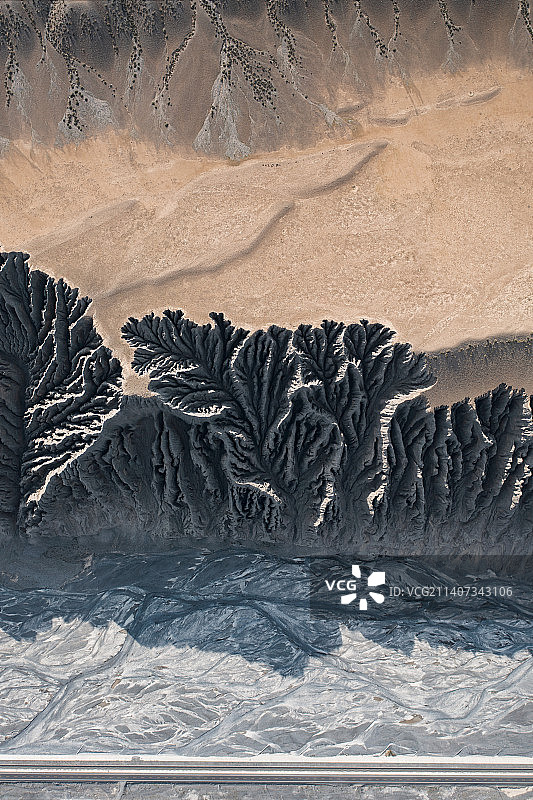 独山子大峡谷大地的裂痕图片素材