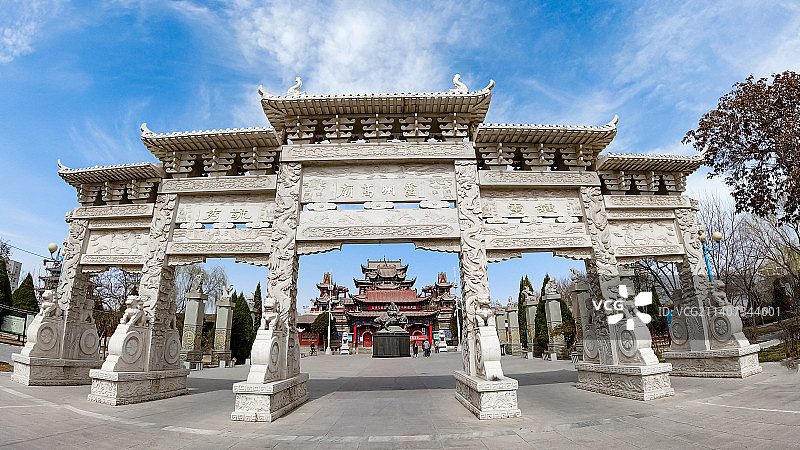 宁夏灵武钟鼓楼和玉皇阁图片素材