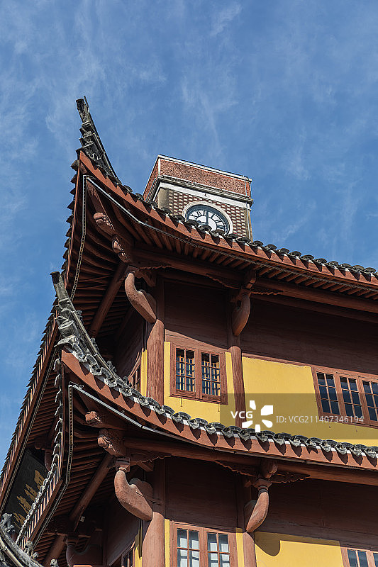 浙江宁波海曙鼓楼图片素材