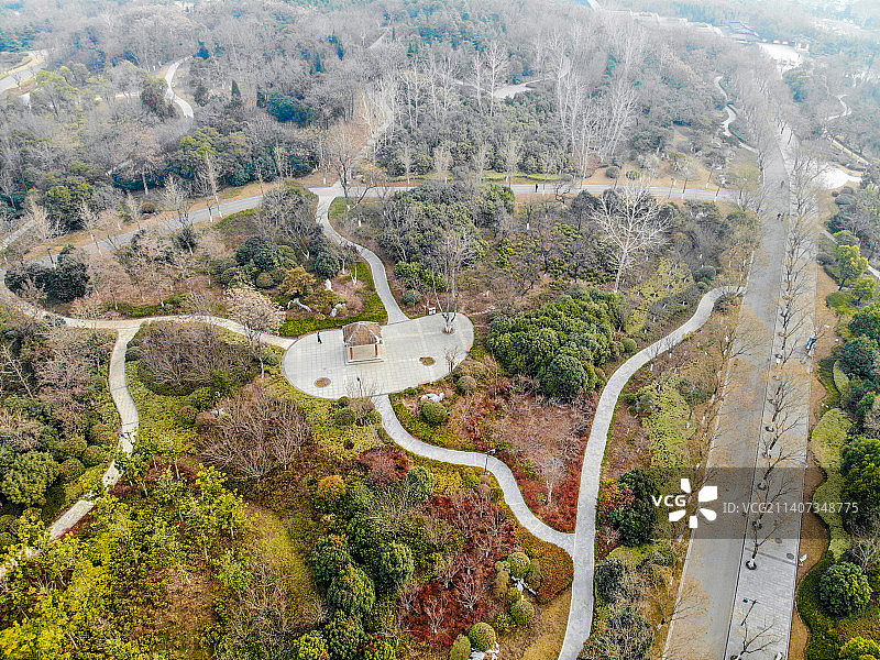 航拍江苏徐州汉文化景区狮子山楚王陵图片素材