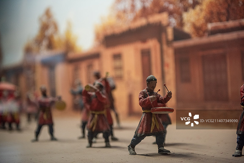 宁夏西北民俗婚俗微型雕塑图片素材