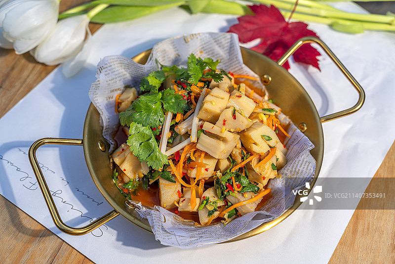 凉拌藕图片素材