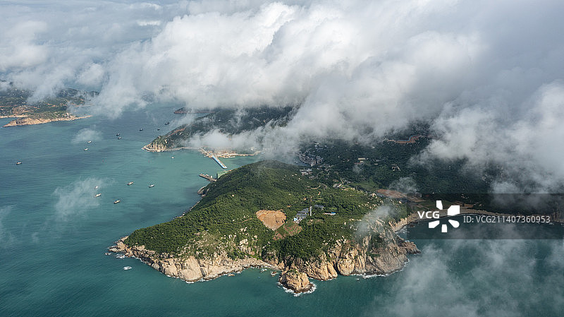 珠海万山岛全貌图片素材