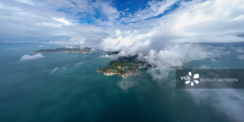 珠海万山岛全貌图片素材