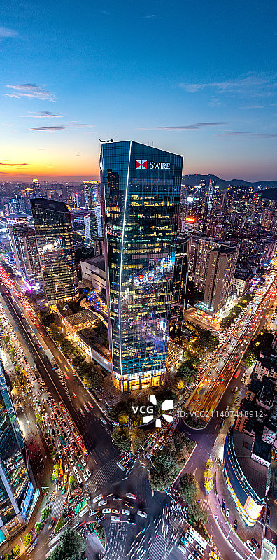 广州太古汇夜景图片素材