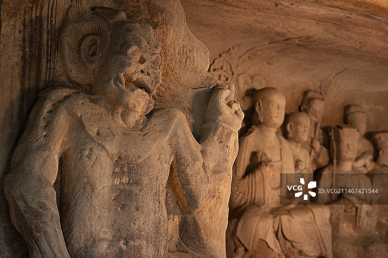 大足石刻石篆山地藏王菩萨龛图片素材