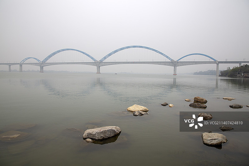 襄阳凤林古渡生态公园城市自然风光图片素材