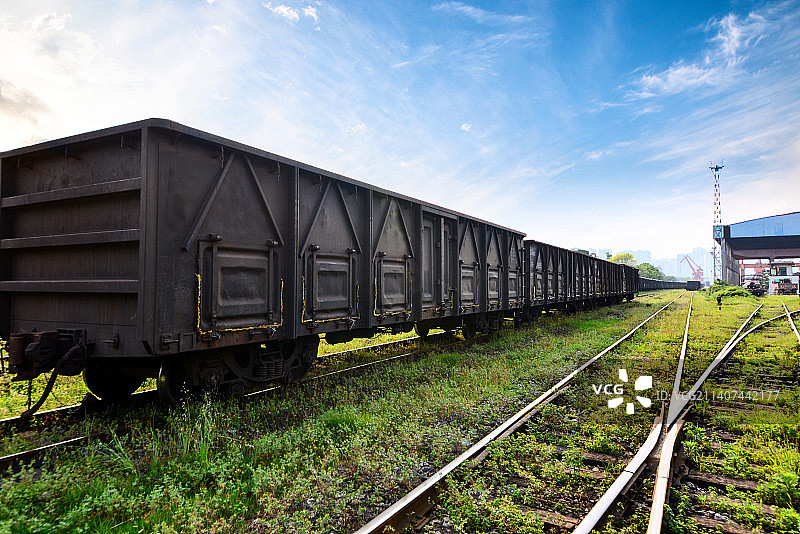铁路货运火车车厢图片素材