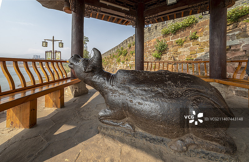 茶陵铁牛图片素材