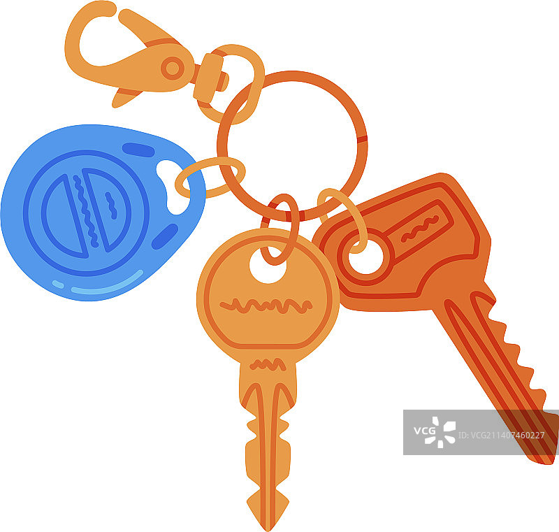 挂在钥匙链上的钥匙小饰品图片素材