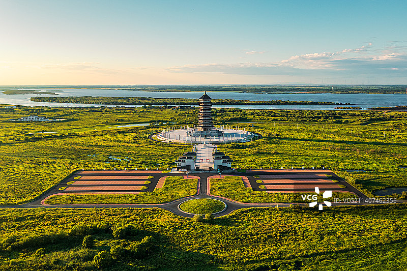 抚远黑瞎子岛东极宝塔图片素材