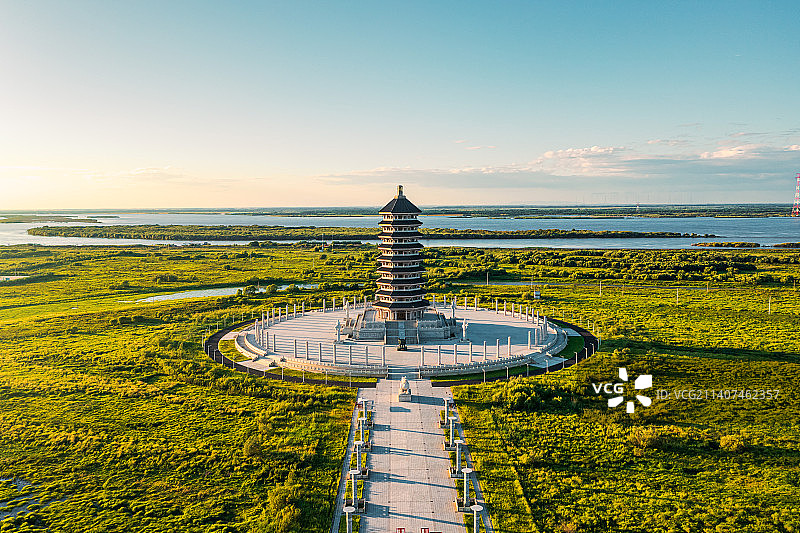 抚远黑瞎子岛东极宝塔图片素材