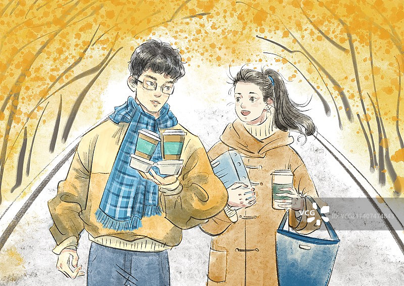 校园爱情图片素材