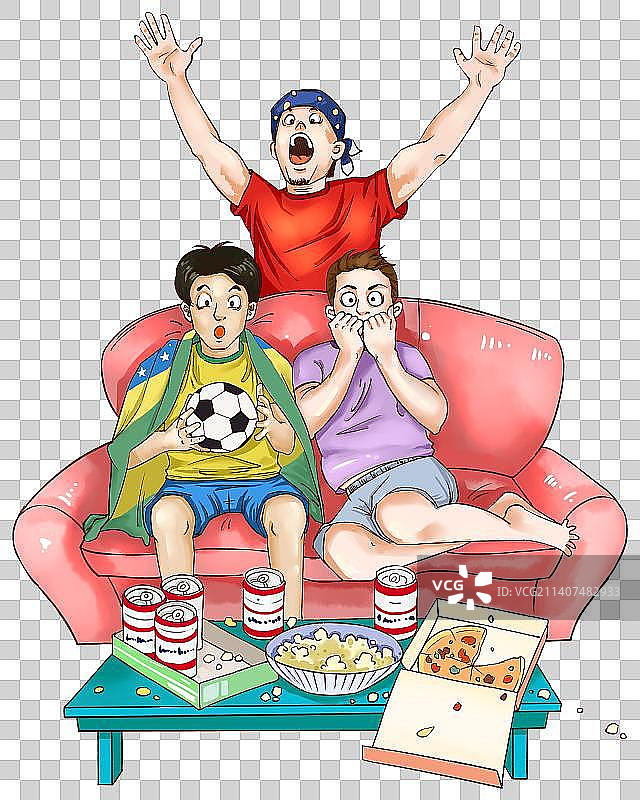 看球赛2图片素材