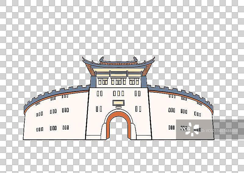 洛阳城市地标建筑丽景门图片素材