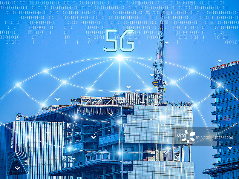 5G数据网络人工智能人像图像语音识别用户画像金融物联网行业信息处理纳米晶片传感器云端数据中心图片素材