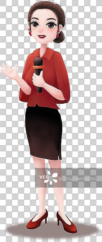 主持人形象图片素材