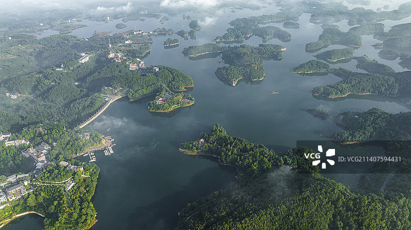 航拍仁寿黑龙滩图片素材