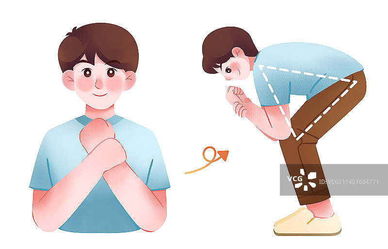 防踩踏姿势-男版图片素材