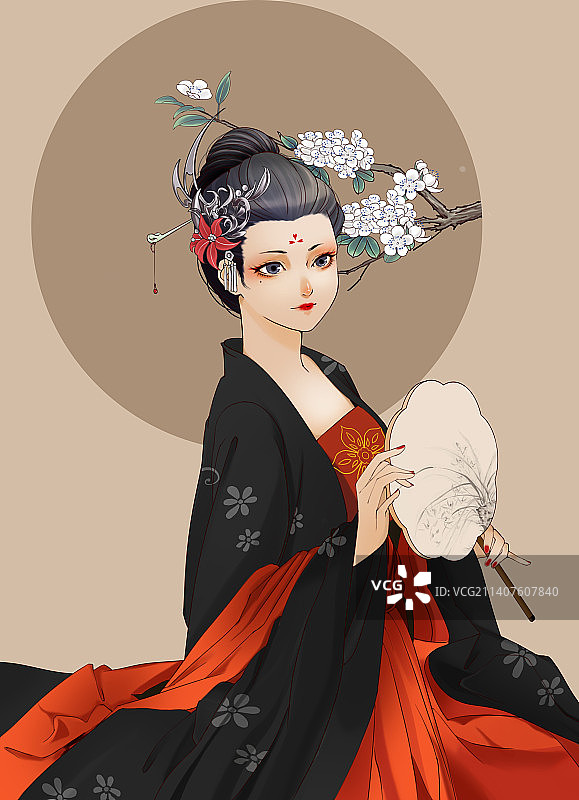 古风美女图片素材