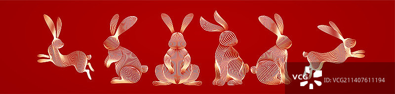 兔年插画图片素材